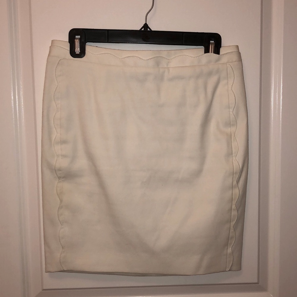 White scallop skirt